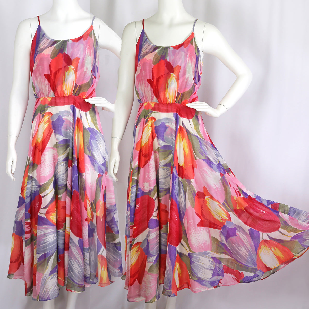 Pink and Melon Abstract Print Paganne Dress circa 1970s – Dorothea's Closet  Vintage