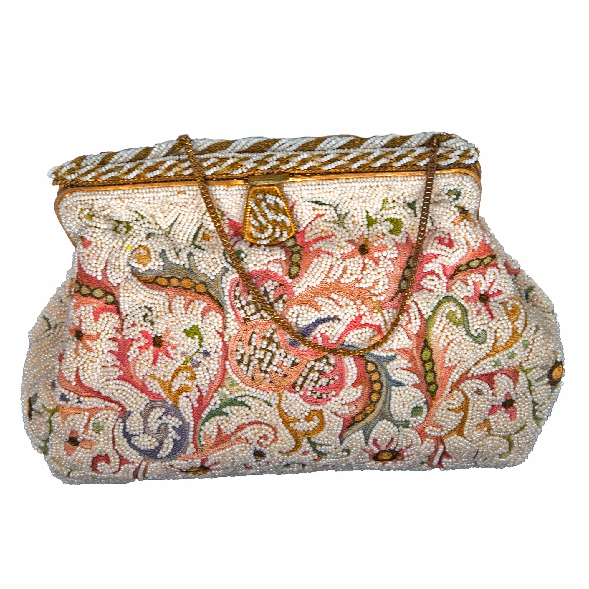 Vintage Beaded Handbag Made in France