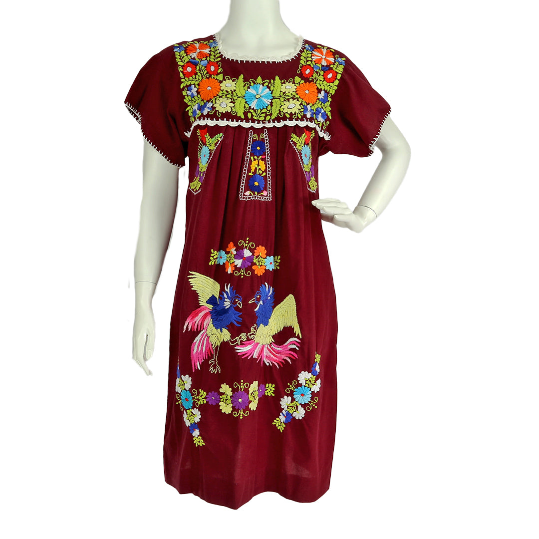 Vintage Embroidered Mexican Cotton Dress Auerbach Maffia Vintage Vintage Embroidered Mexican Cotton Dress Auerbach Maffia Vintage