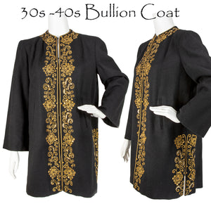 30s - 40s Embellished Coat